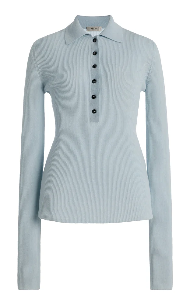 Georgia Wool Polo Top