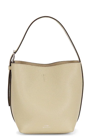 Petite Belted Grained Leather Tote Bag