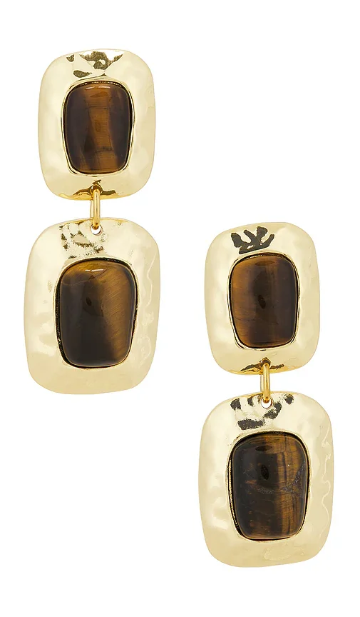 Kim 14K Gold Drop Earrings