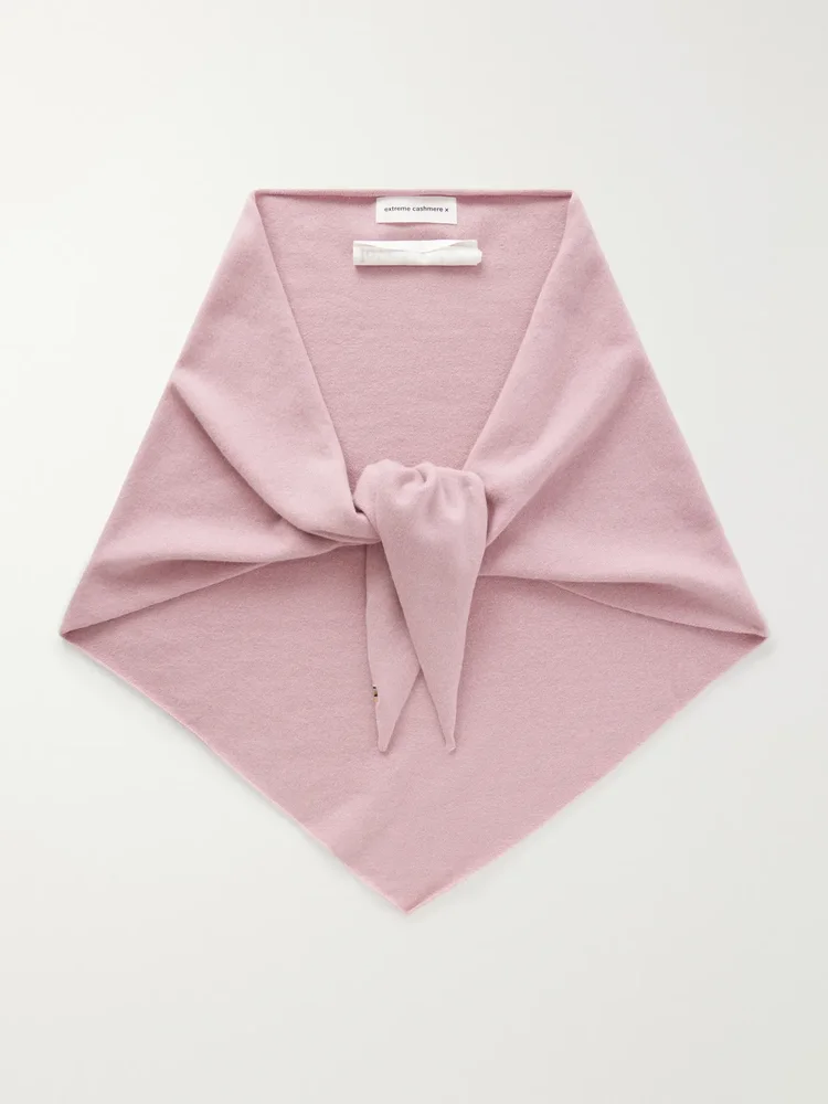 Witch cashmere-blend knitted scarf