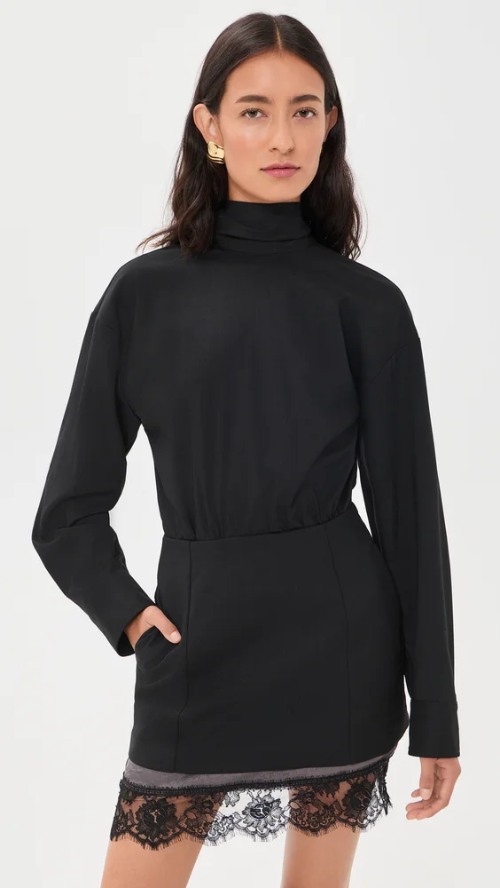 Combo Long Sleeve Dress