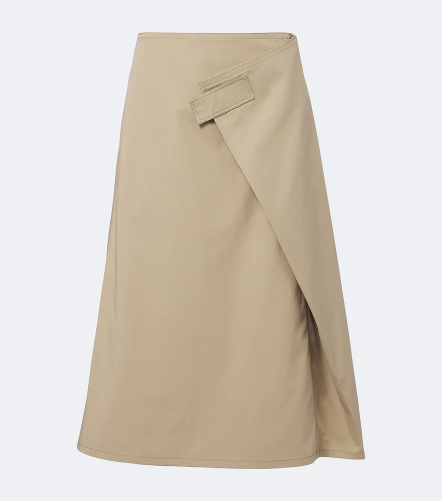 Cotton wrap skirt