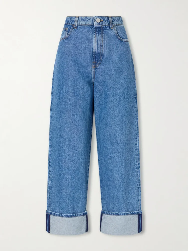 Rixt low-rise wide-leg jeans