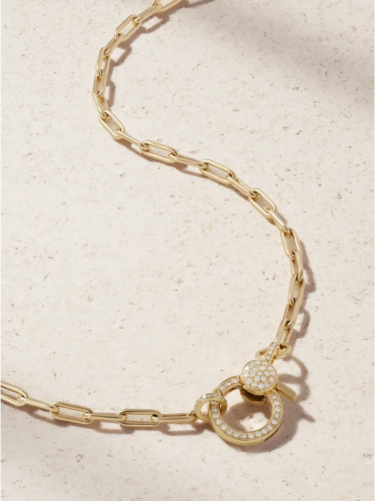 14-karat gold diamond necklace