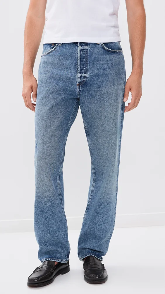 90s Relaxed Straight Leg Jeans 32"