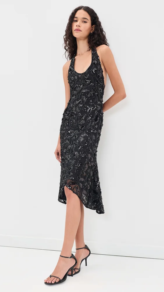 Gisele Sequin Lace Dress
