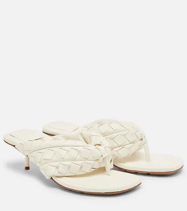 Salsa Intrecciato leather thong sandals