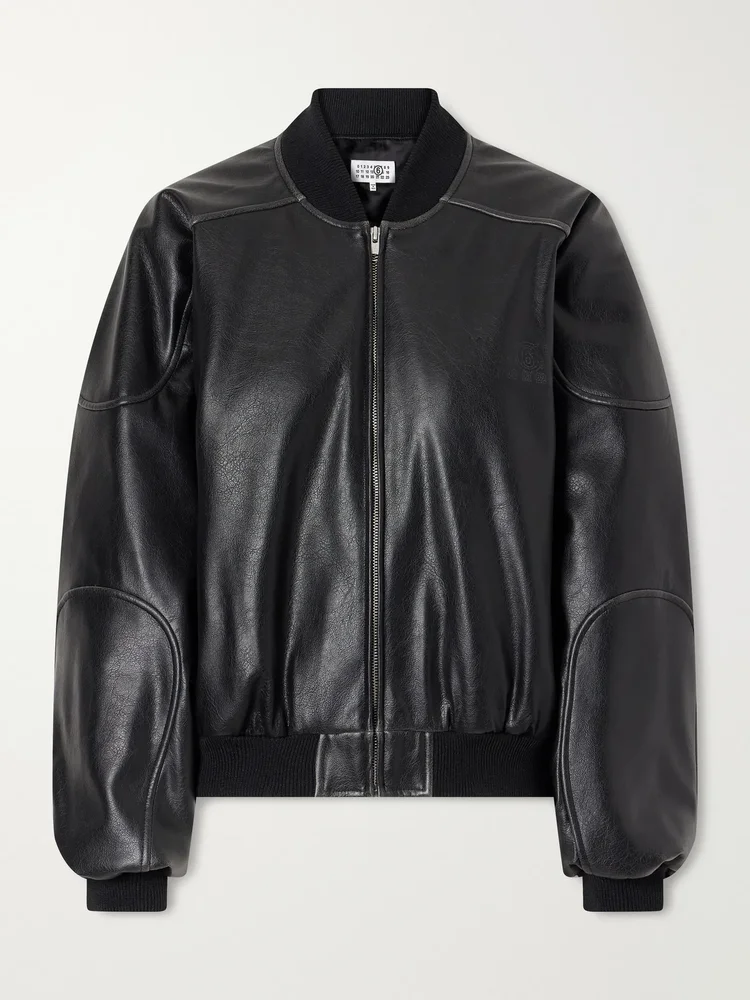 Leather-effect jacket