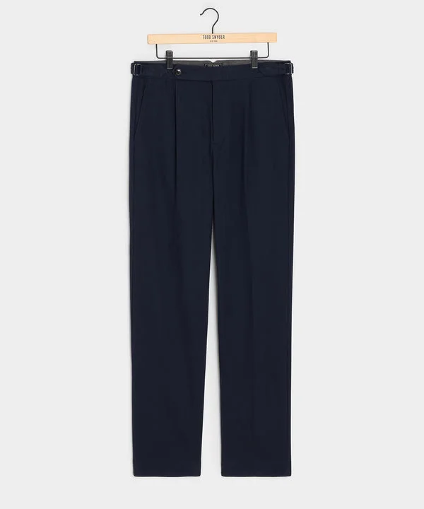 Italian Cotton-Linen Seersucker Suit Pant
