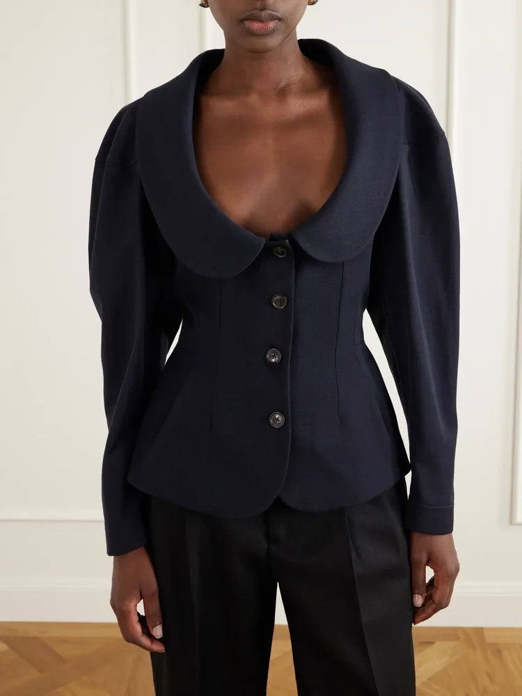 Bergere cotton and wool-blend blazer