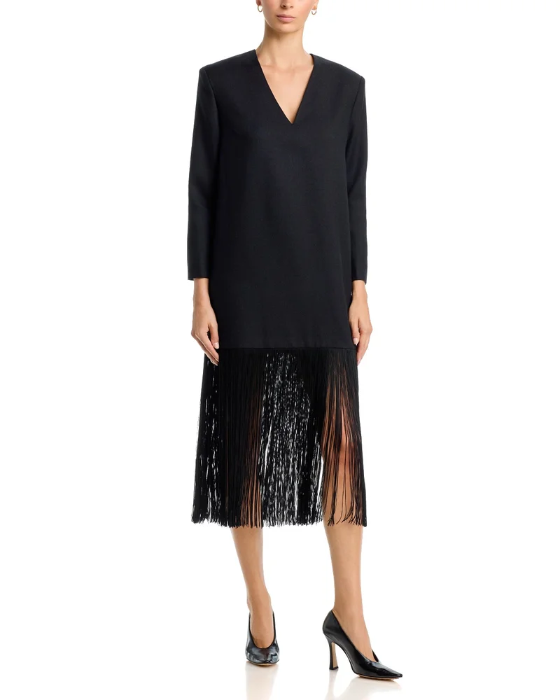 Mella Drop Waist Fringe Dress