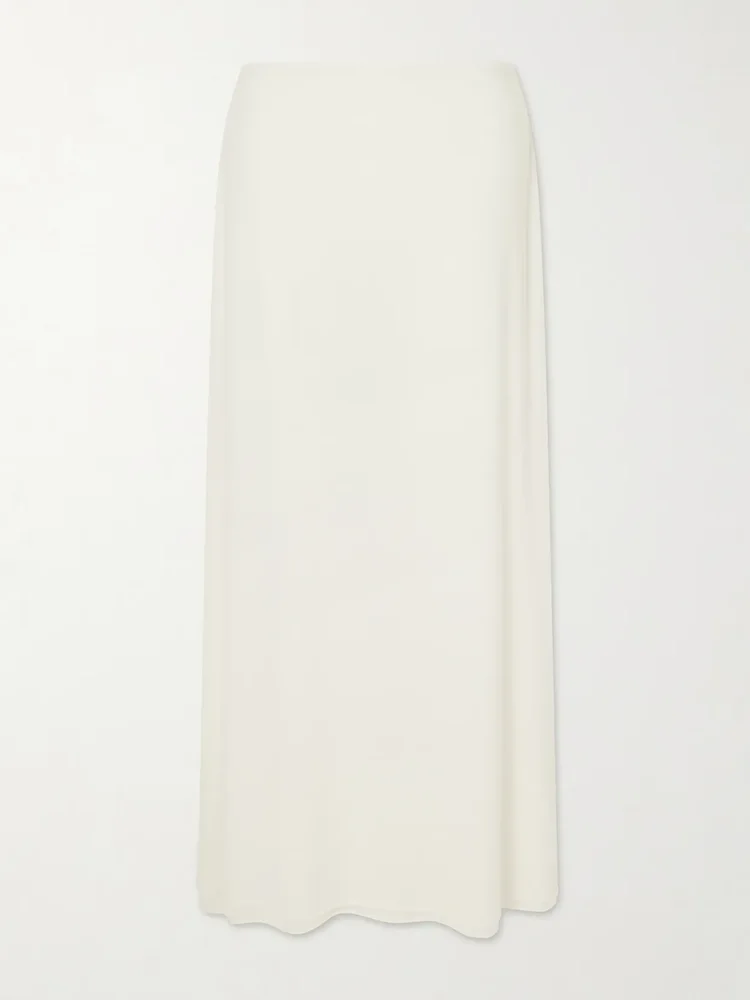 Stretch TENCELTM modal, silk and cashmere-blend maxi skirt