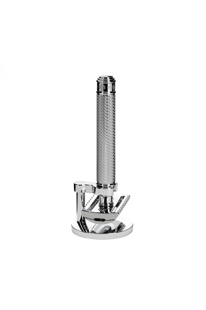 Traditional Metal 2-Piece Shaving Set R41 Safety Razor & Stand