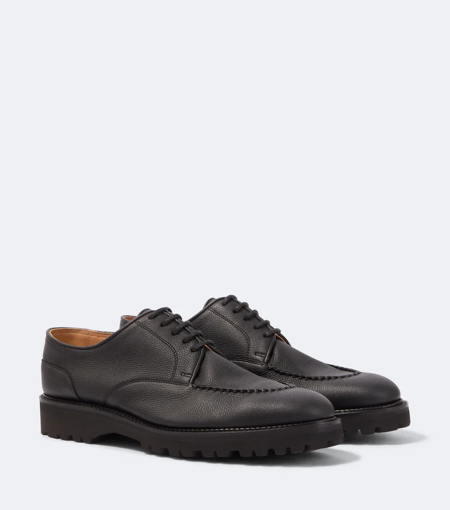 Leather Derby shoes