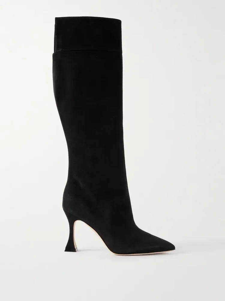 Miralonepla 90 suede knee boots