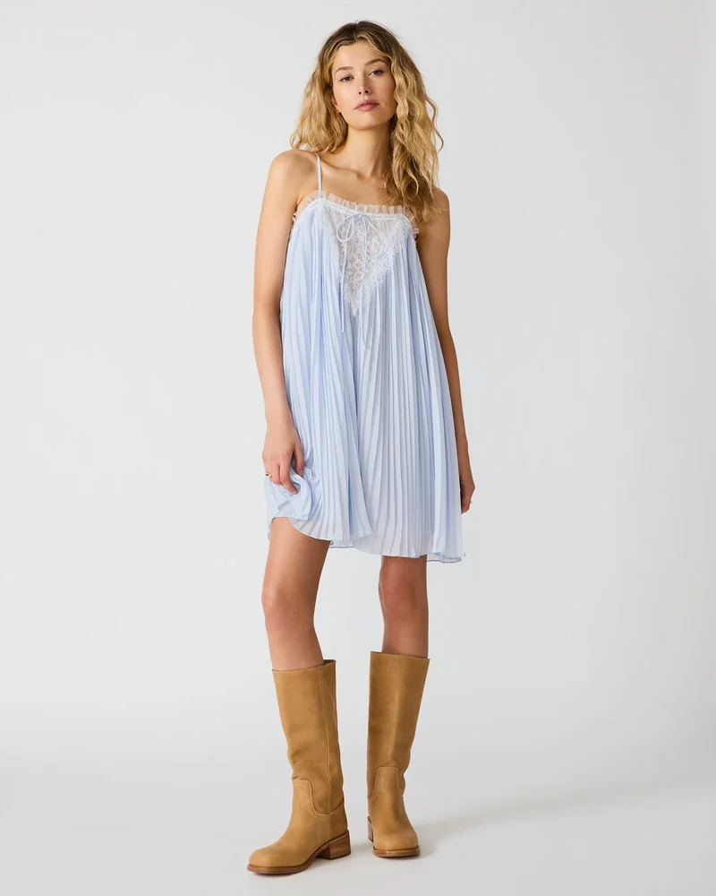 HELLEN DRESS BLUE ICE