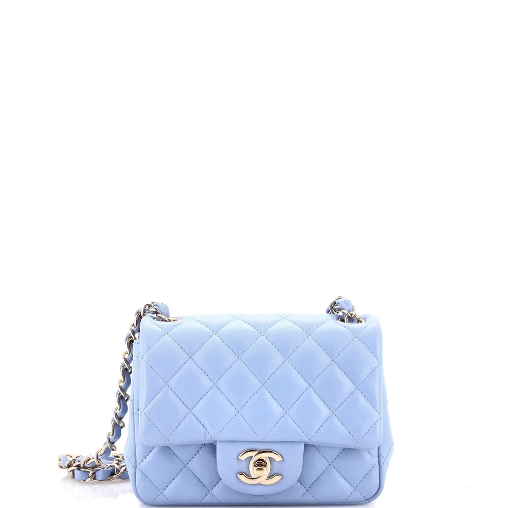 Pre-Owned Chanel Square Mini Classic Flap Bag 17cm