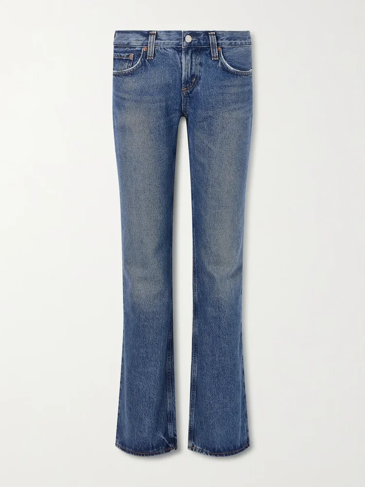 low rise bootcut jeans