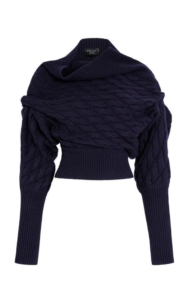 Cable-Knit Wool-Cashmere Sweater
