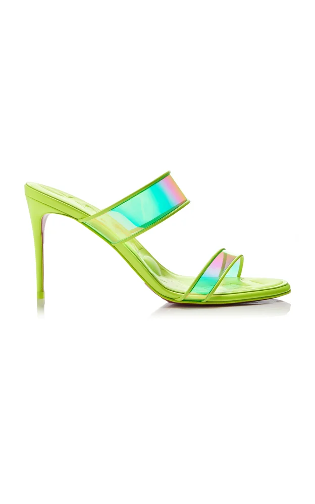 Just Loubi 85mm PVC, Patent Leather Sandals