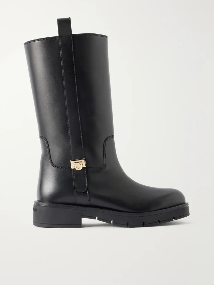 Nyves leather knee boots