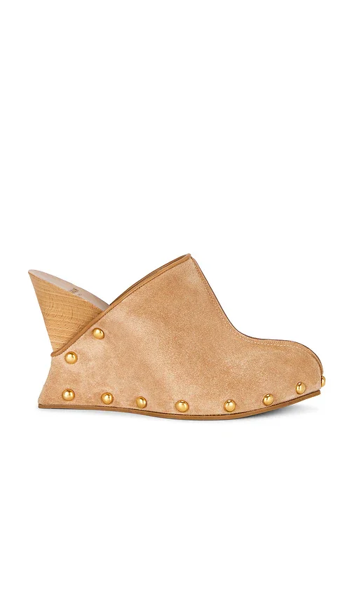Suede Wedge Clog