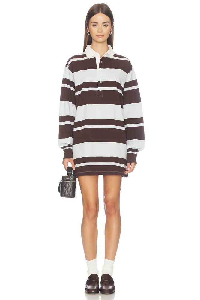 The Knit Rugby Mini Dress