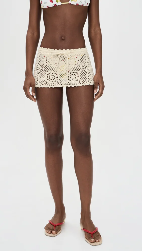 Arlo Crochet Mini Skirt