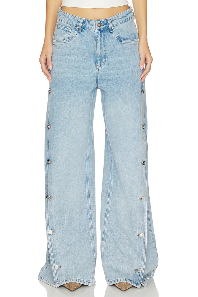 X Barbie Stacie High Waisted Wide Jeans