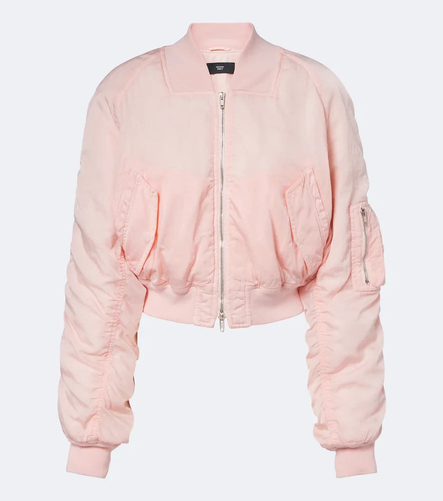 Cropped bomber jacket