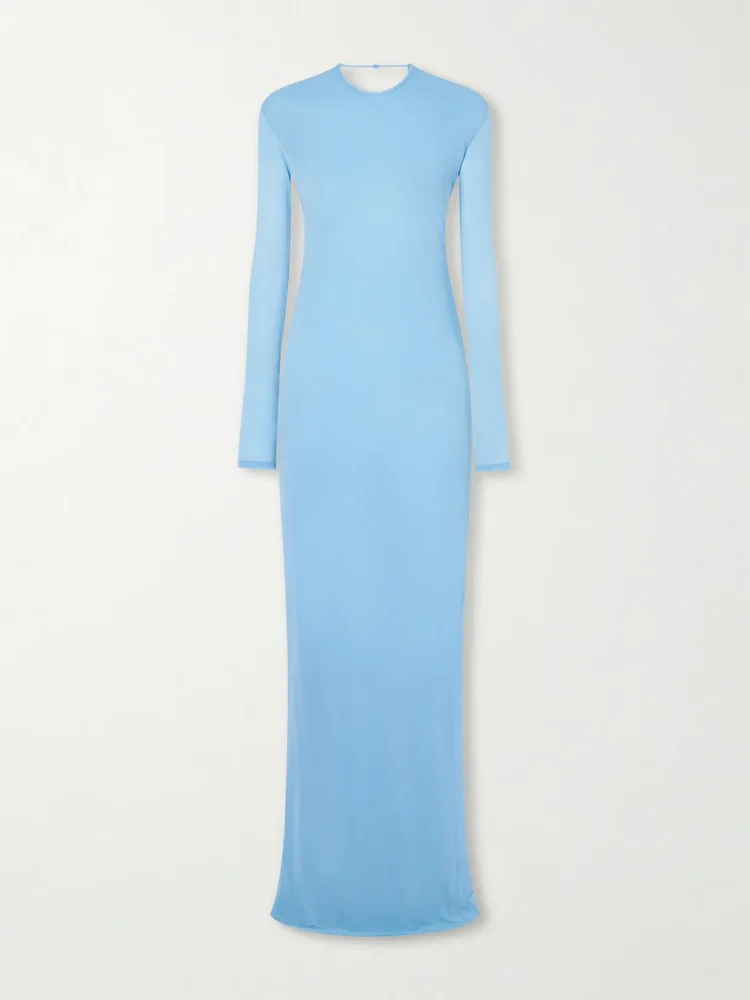 crepe silk gown