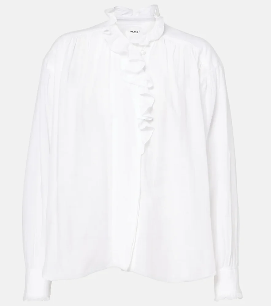 Etoile cotton-blend pajama shirt