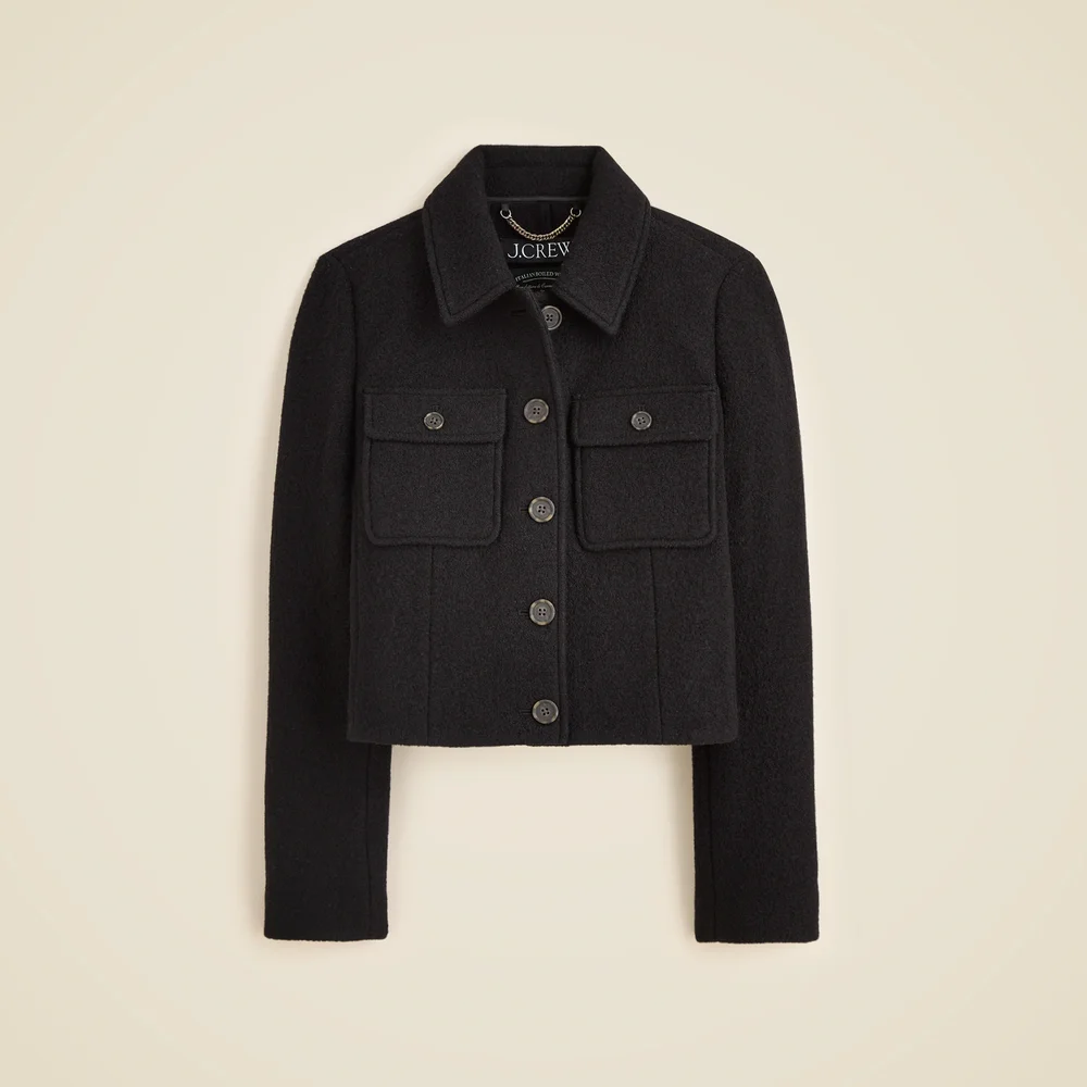 Lady jacket in Italian boiled wool