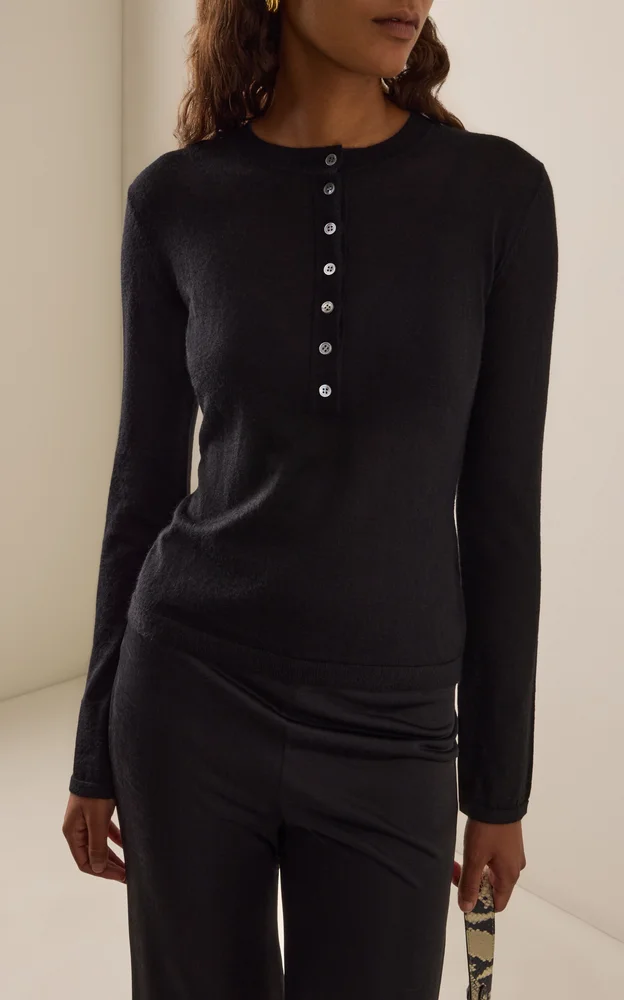 Mindy Cashmere-Silk Sweater