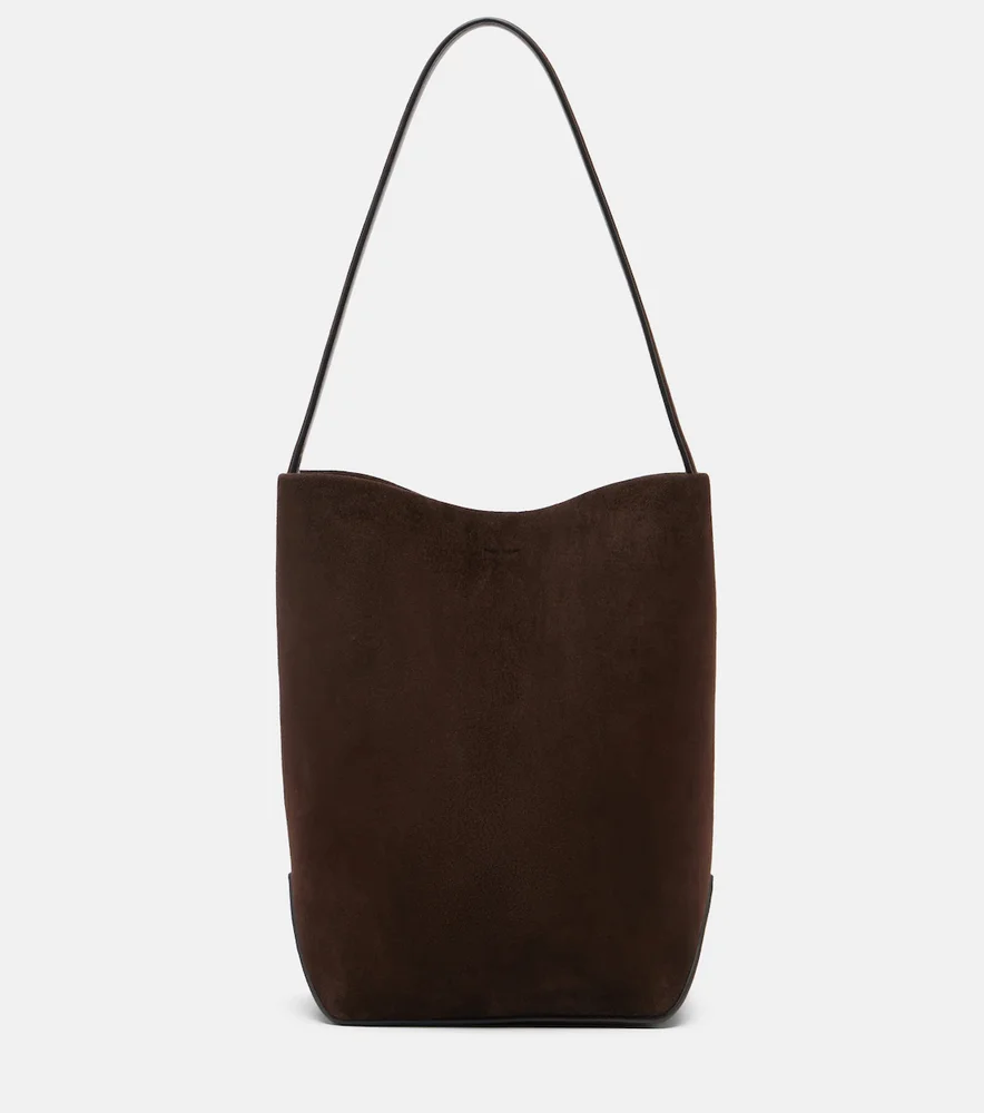 N/S Park Edge Medium suede tote bag