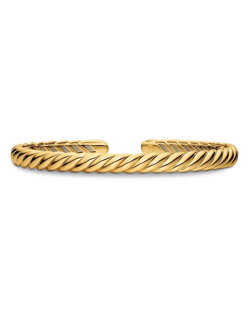 Sculpted Cable Flex Bracelet in 18K Gold, 5mm