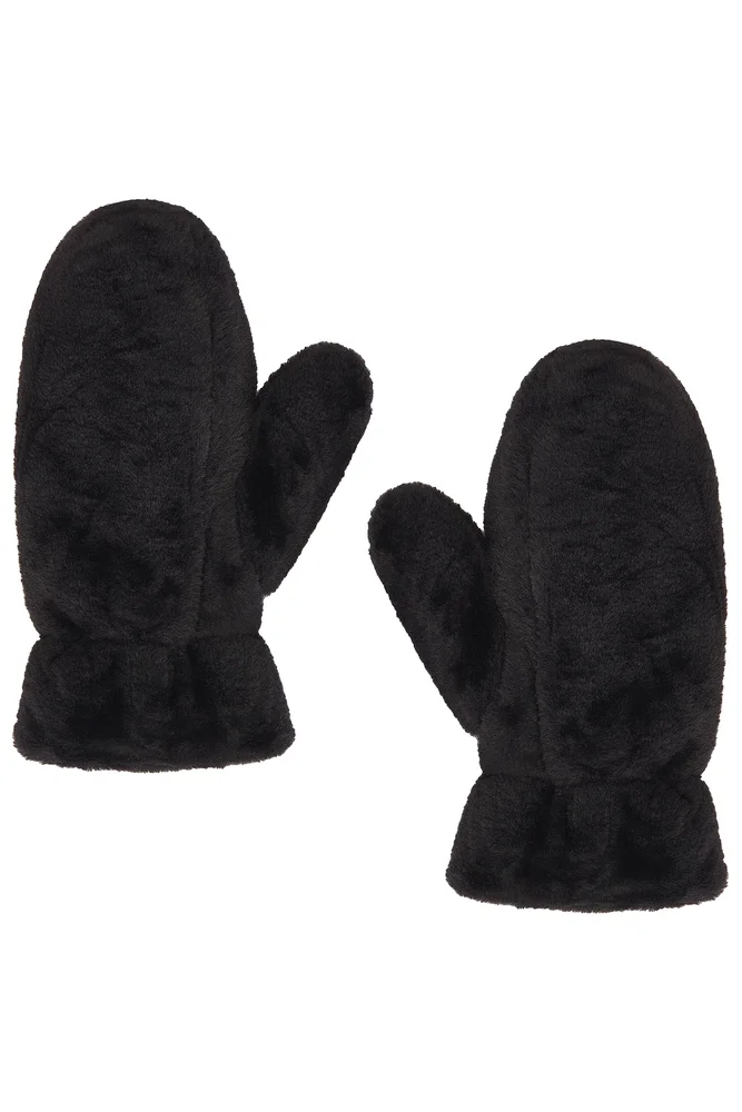Faux Fur Mittens
