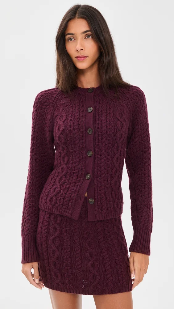 Cable Sculpted Cardigan