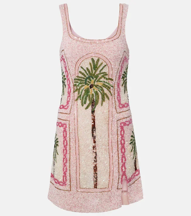 Palm Jumeirah embellished minidress