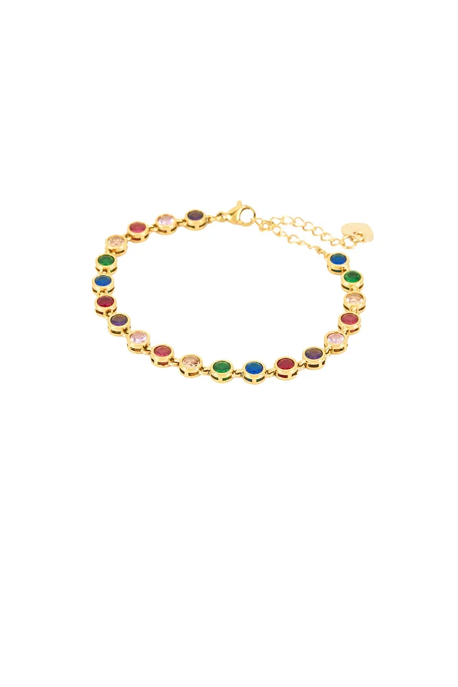Celeste Colored Tennis Bracelet