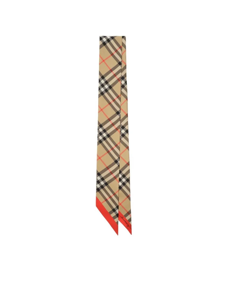 Deer Print Silk Scarf