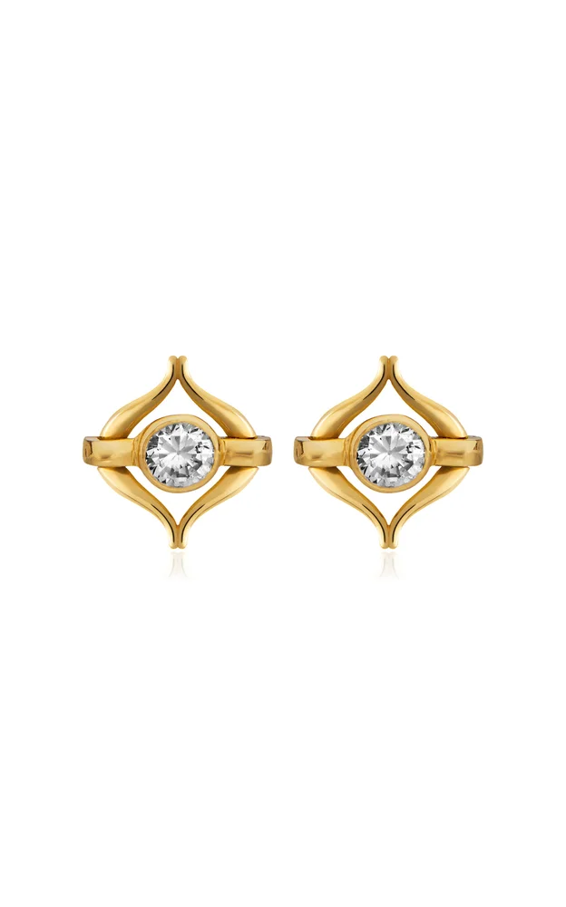 Eboris Link 18K Yellow Gold Earrings