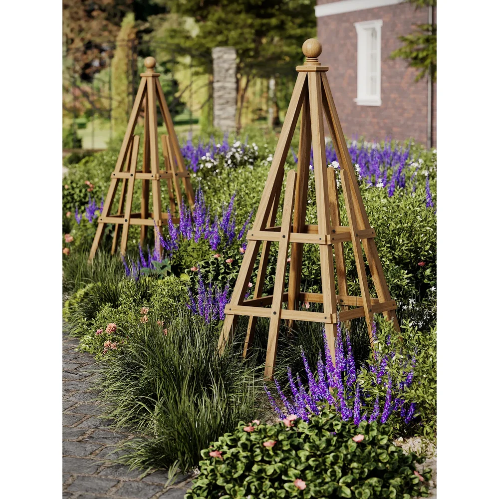 Cedar Garden Obelisk Trellis
