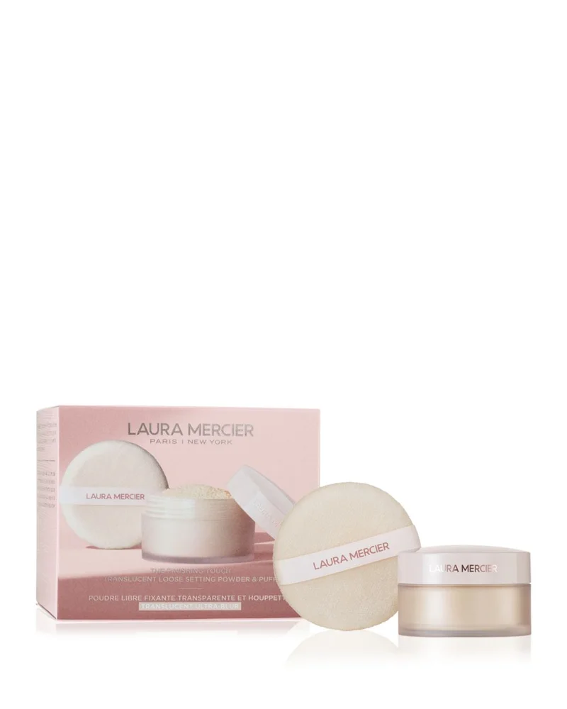 The Finishing Touch Translucent Loose Setting Powder & Velour Puff Gift Set, Translucent Ultra-Blur