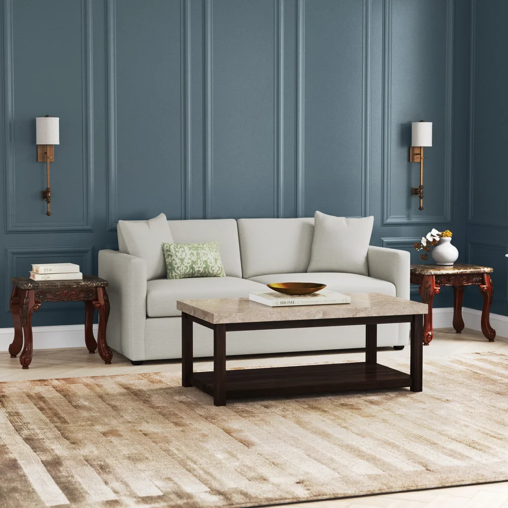 Claiborne Marble Top Coffee Table