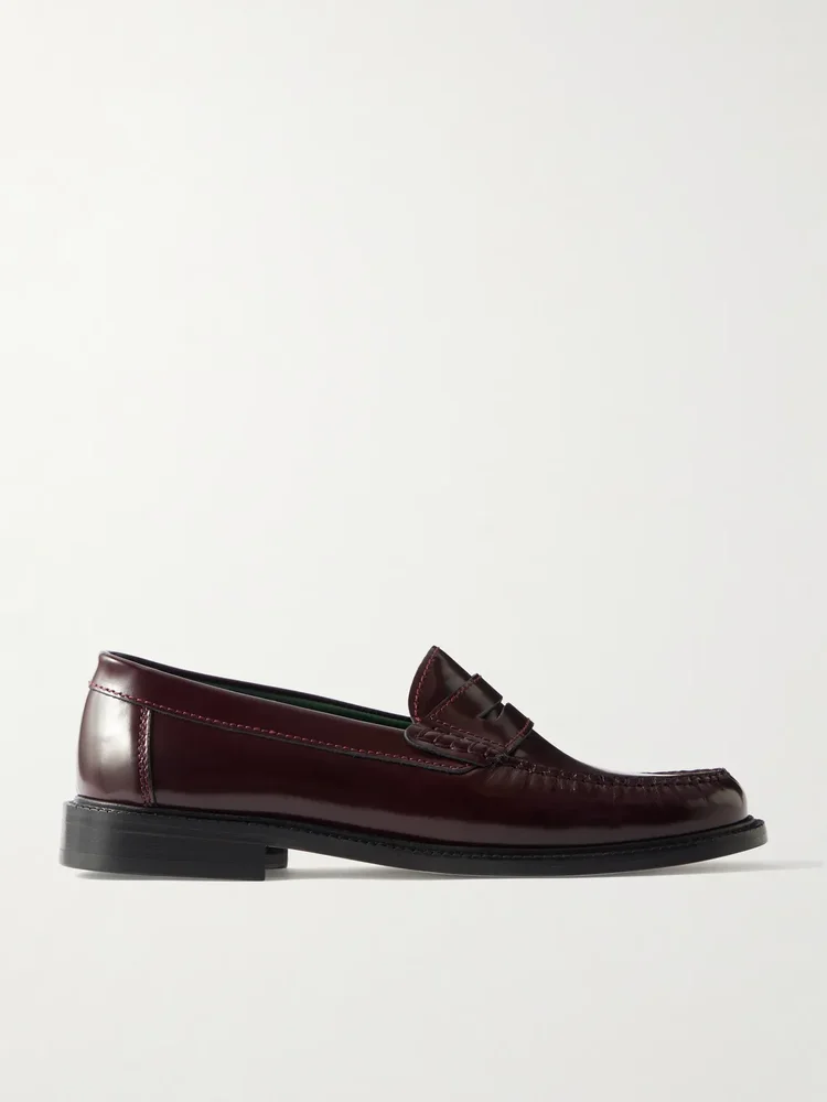 Yardee Polished-Leather Penny Loafers