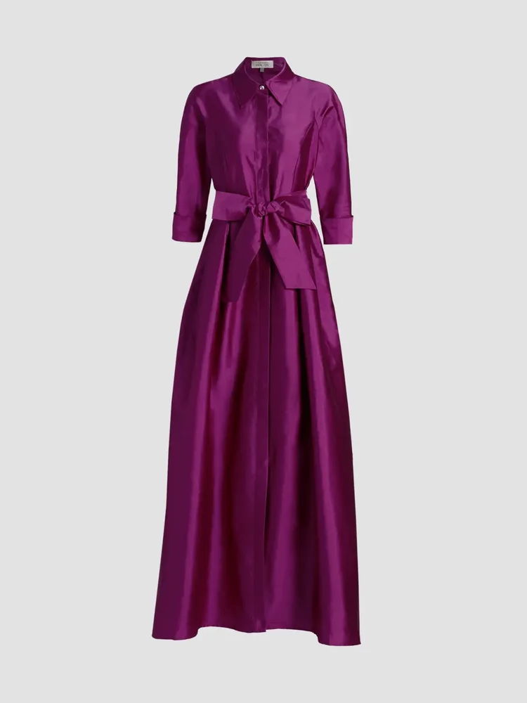 Shirt Waist Tafetta Gown