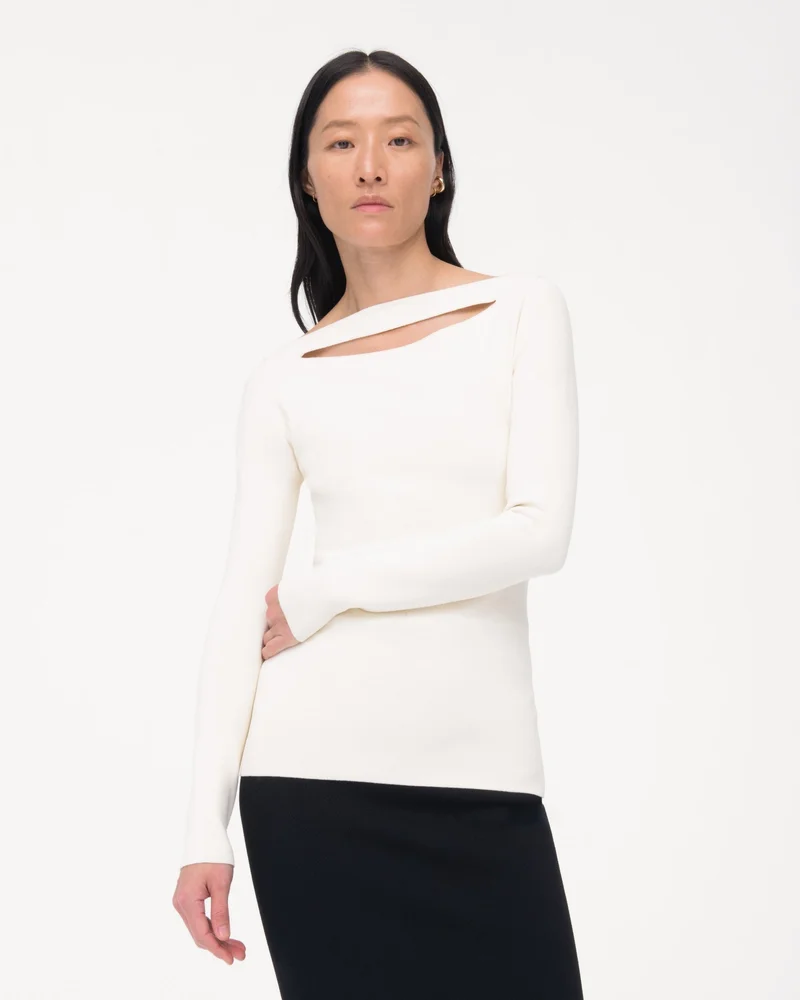 Compact Cutout Knit Top - Resale