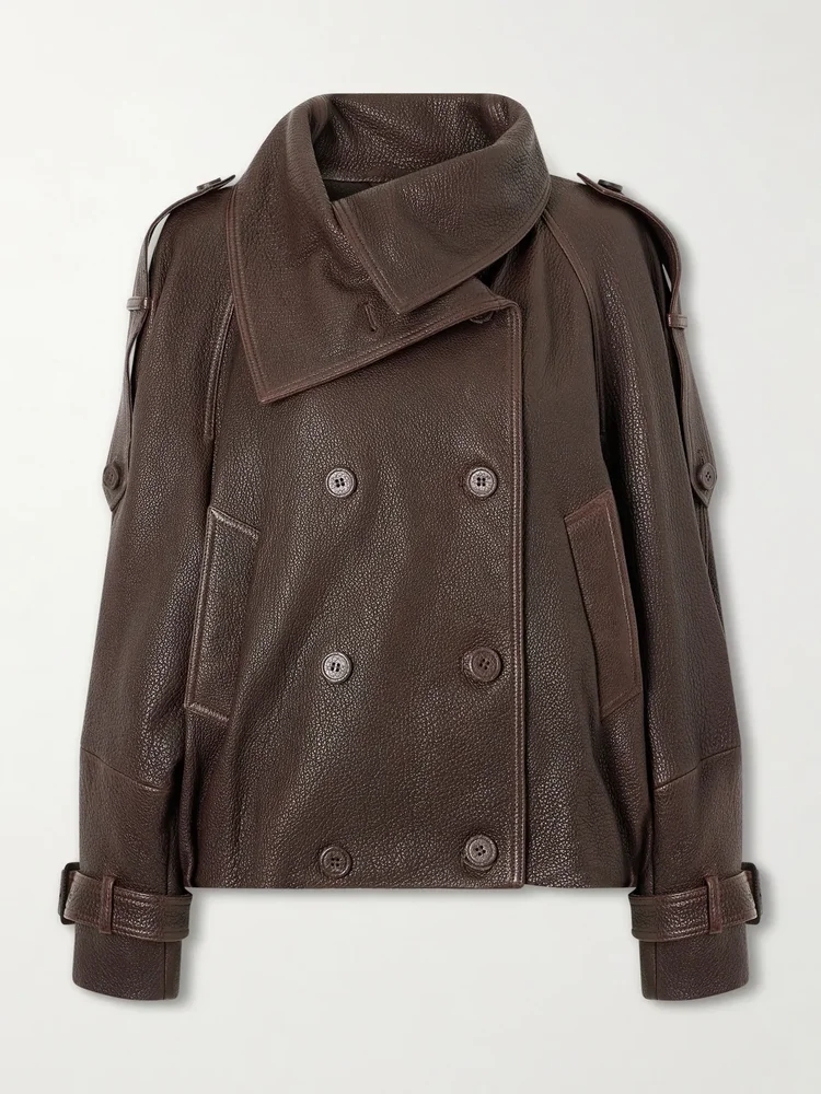 Full-grain leather jacket