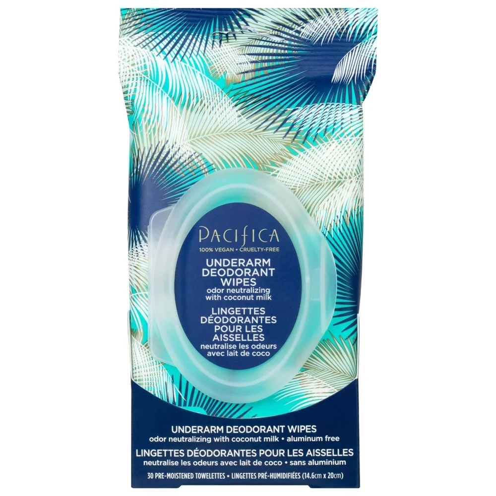 Pacifica Coconut Milk & Essential Oils Underarm Deodorant Wipes